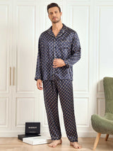 [Marin Kedja] SilkSilky-SE Long Sleeve Lapel Collar Herr Pyjama 004