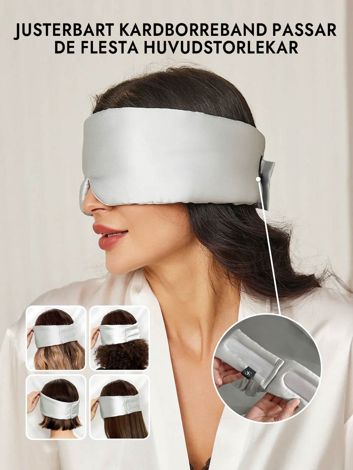 [Silver] SilkSilky-SE 19Momme Pure Silk Eye Mask 004