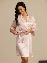 [Rosa] SilkSilky-SE 3/4 Sleeve Dam Morgonrock 003