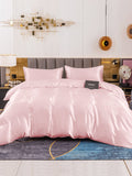 SilkSilky SE 19Momme Rent Silke Bedding Set Rosa 002