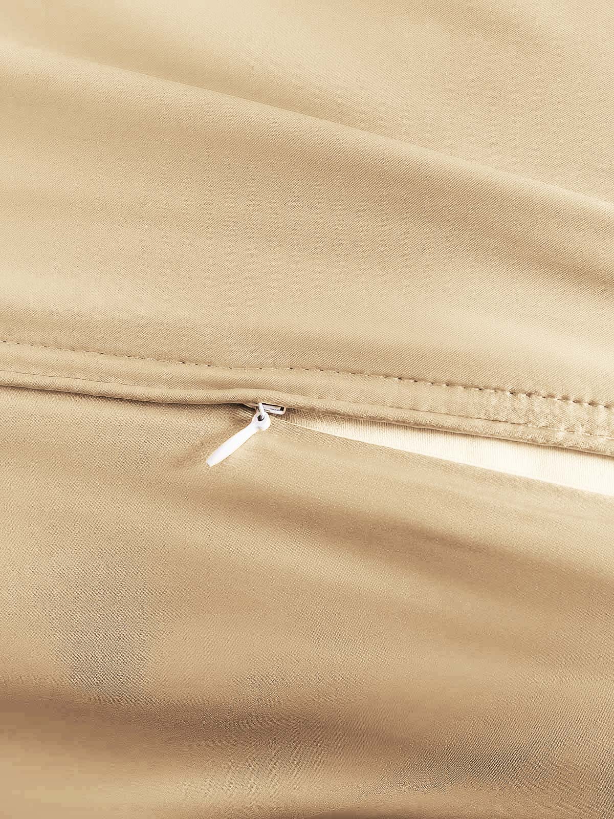 [Beige] SilkSilky-SE 22Momme Rent Silke Duvet Cover 003