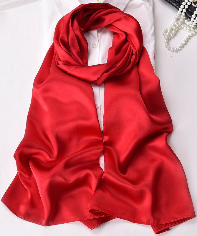SilkSilky-SE Rent Silke Scarf Röd 006