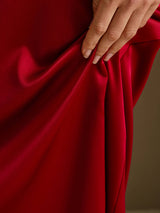 [Vin] SilkSilky-SE 3/4 Sleeve Round Neck Klänning 004
