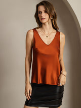 [Kola] SilkSilky-SE Sleeveless V Neck Cami Toppar 007