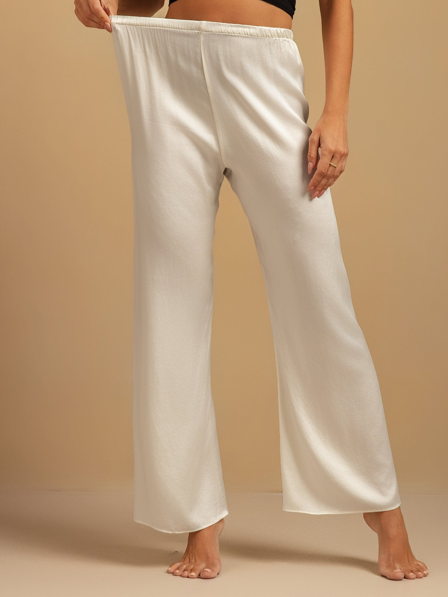 [Vit] SilkSilky-SE 19Momme Silke Womens Sleep Bottoms 003,