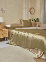 [Beige+Kaki] SilkSilky-SE 22Momme Bäddset 003