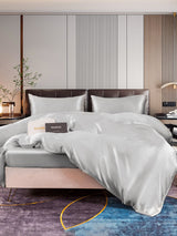 [Silver] SilkSilky-SE 22Momme Rent Silke Bedding Set 006,