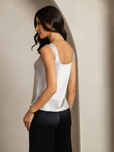 [Silver] SilkSilky-SE Sleeveless Cami Toppar 002