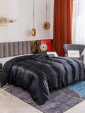 SilkSilky SE 19Momme Rent Silke Duvet Cover Svart 001