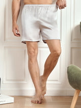 [Silver] SilkSilky-SE Men's Sleep Shorts 003