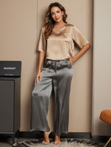 [Multi] SilkSilky-SE Half Sleeve Round Neck Dam Pyjama 001