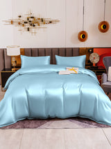 [Ljusblå] SilkSilky-SE 19Momme Rent Silke Bedding Set 002