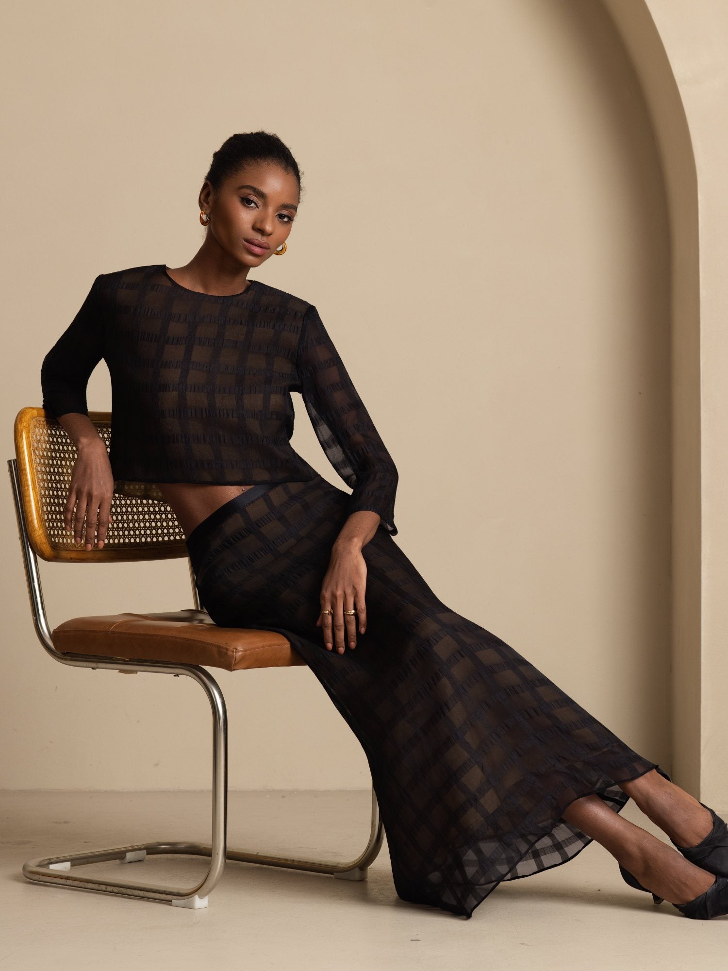 [Svart] SilkSilky-SE Skirt 007