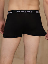 [Svart] SilkSilky-SE 100% Silk Jersey Herr Underkläder 002