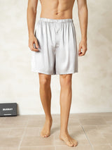 [Silver] SilkSilky-SE Men's Sleep Shorts 001