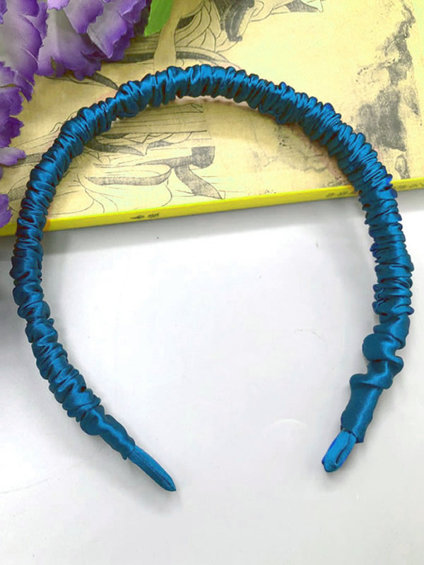 [Kungsblått] SilkSilky-SE 19Momme Rent Silke Scrunchie 003