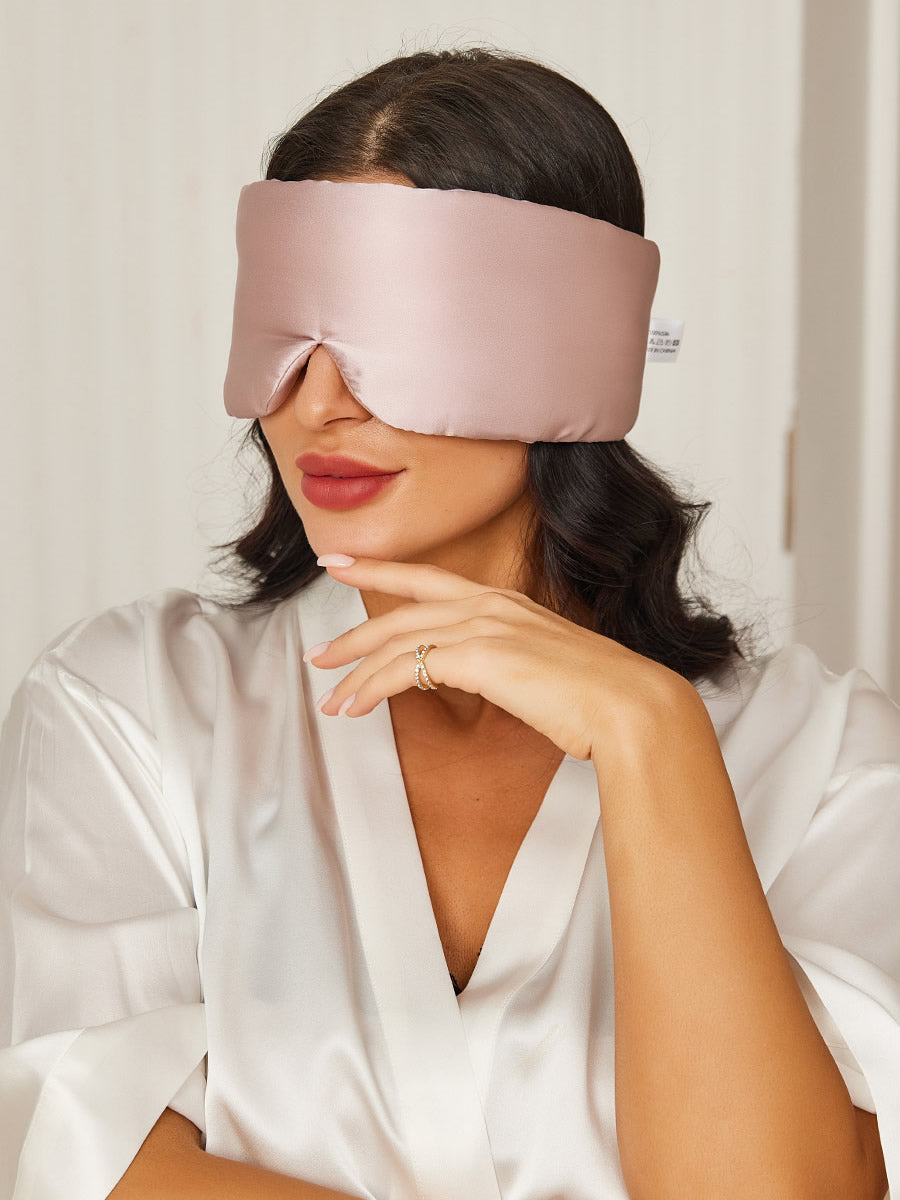 [Ljusrosa] SilkSilky-SE 19Momme Rent Silke Eye Mask 001