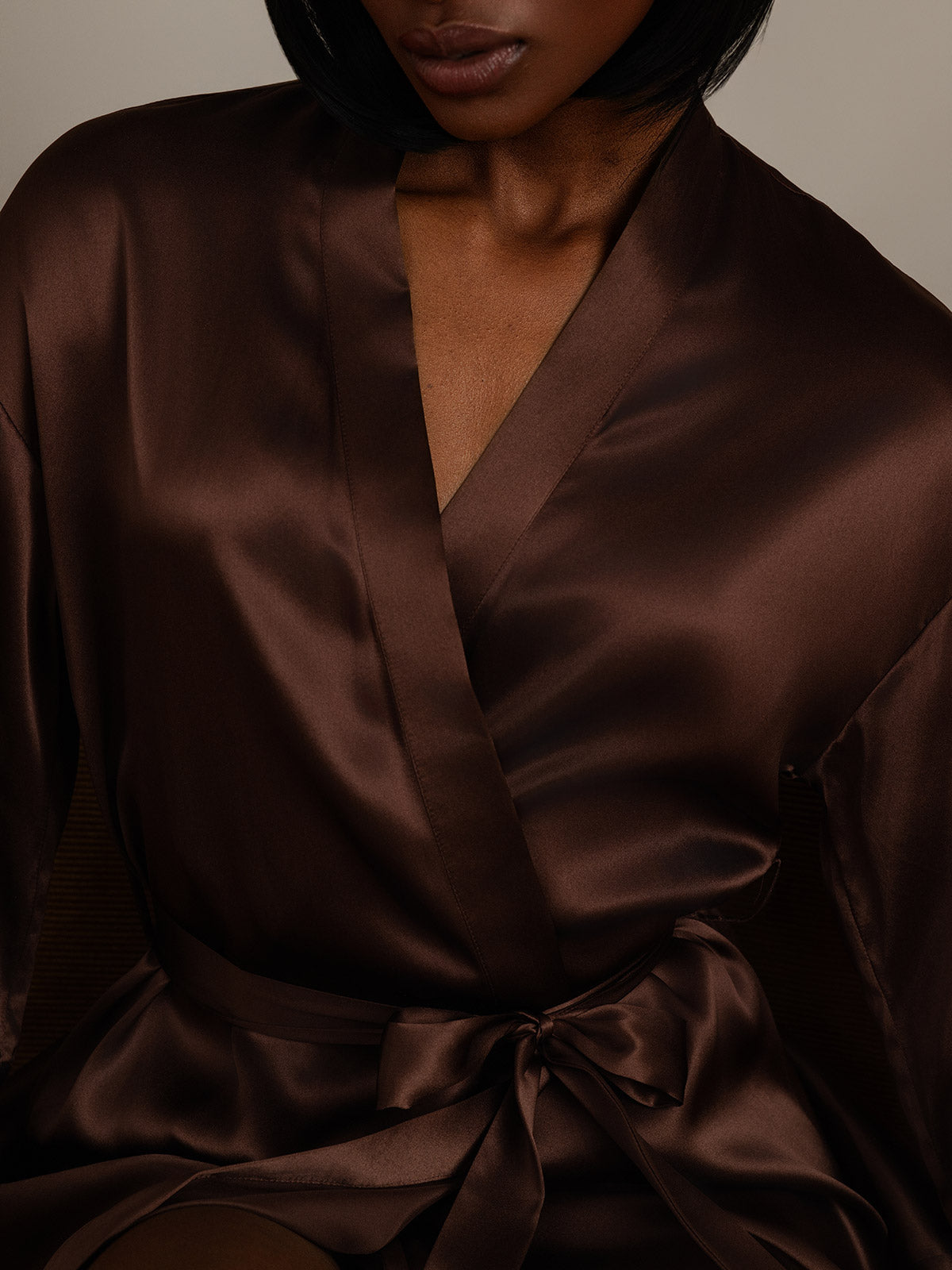 [Kaffe] SilkSilky-SE Rent Silke Womens Robe 008