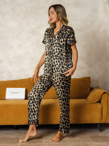 [Leopard] SilkSilky-SE Rent Silke Womens Pajamas 004