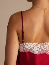 [Vin] SilkSilky-SE Spaghetti Strap V Neck Cami Toppar 005