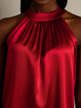 [Vin] SilkSilky-SE Sleeveless Halter Dam T-Shirt 004