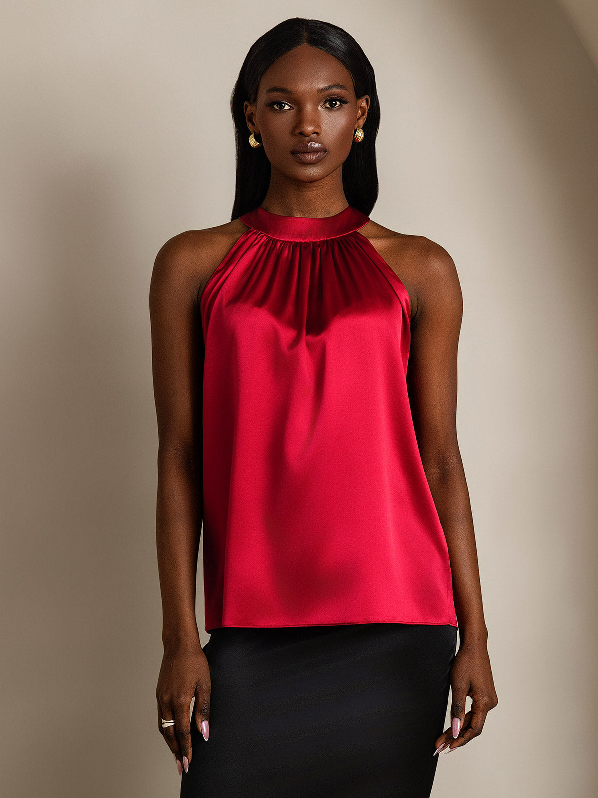 [Vin] SilkSilky-SE 19Momme Silke Womens T-Shirt 003