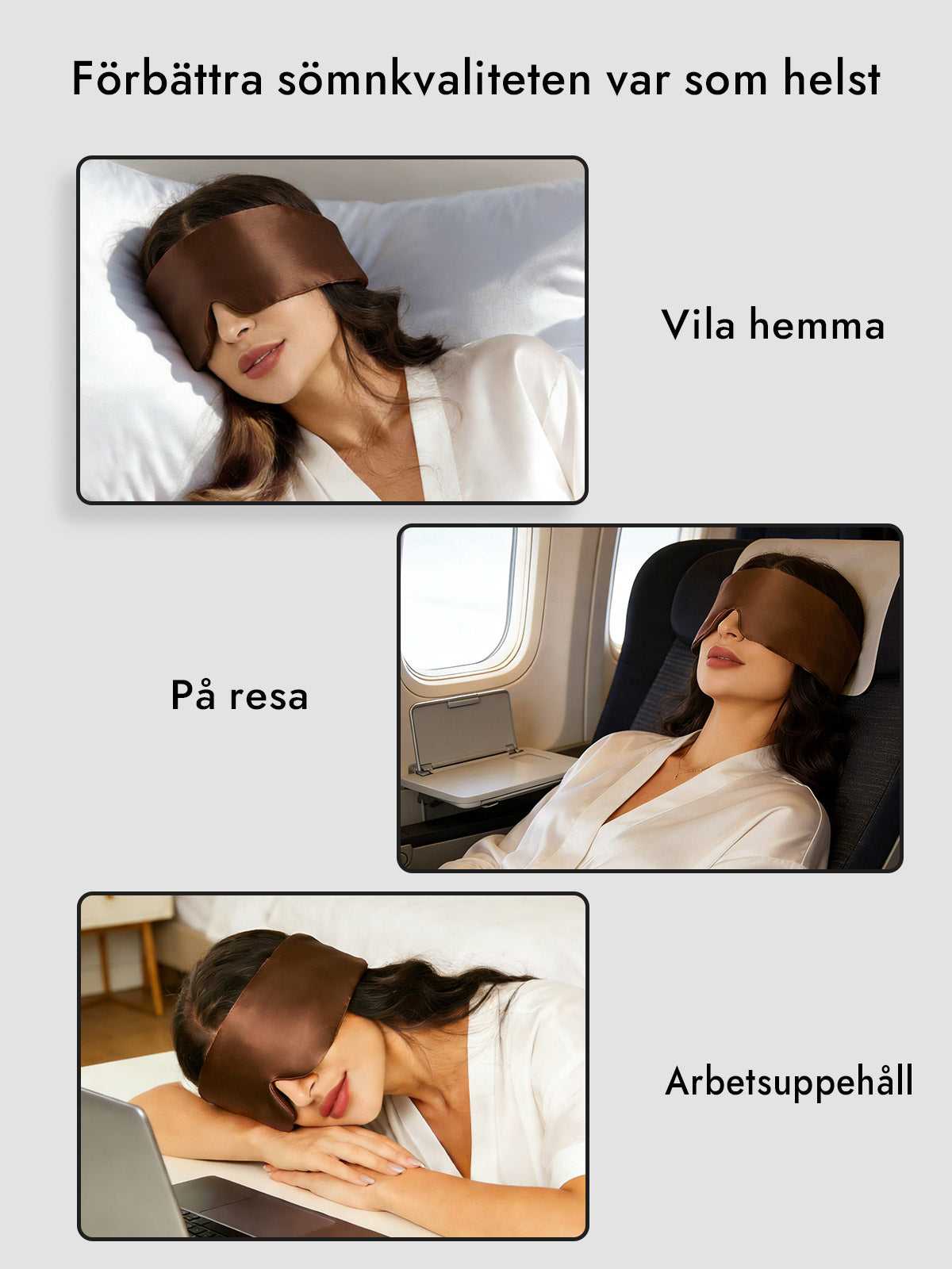 [Kaffe] SilkSilky-SE 19Momme Pure Silk Eye Mask 006