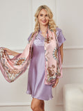 SilkSilky SE Rent Silke Scarf Rosa 001