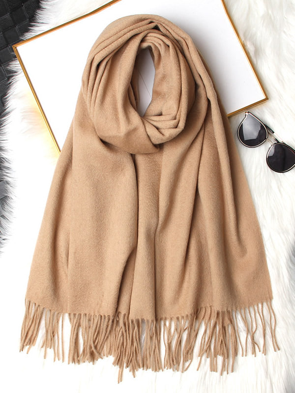 [Tan] SilkSilky-SE Ull Scarf 006