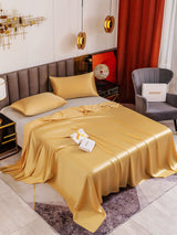[Champagne] SilkSilky-SE 19Momme Bäddset 001