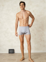 [Grå] SilkSilky-SE Silke Stickad Mens Underwear 004
