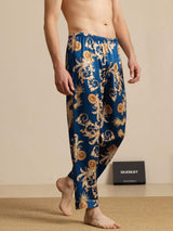 [Navy Drake] SilkSilky-SE Men's Sleep Shorts 003