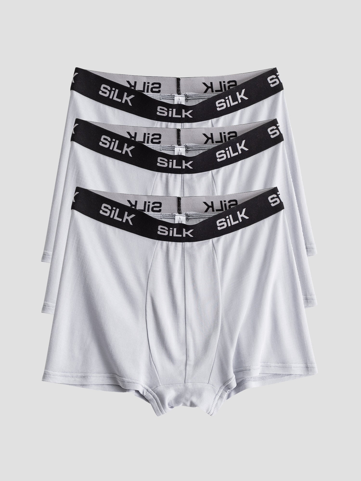 [Grå] SilkSilky-SE Rent Silke Mens Underwear 002