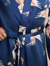 [Mörkblå] SilkSilky-SE 19Momme Mens Robe 004