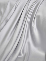 [Ljusgrå+Vit] SilkSilky-SE 25Momme Rent Silke Bedding Set 004