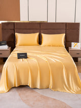 [Champagne] SilkSilky-SE 19Momme Bäddset 001