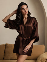[Kaffe] SilkSilky-SE 3/4 Sleeve Dam Morgonrock 006