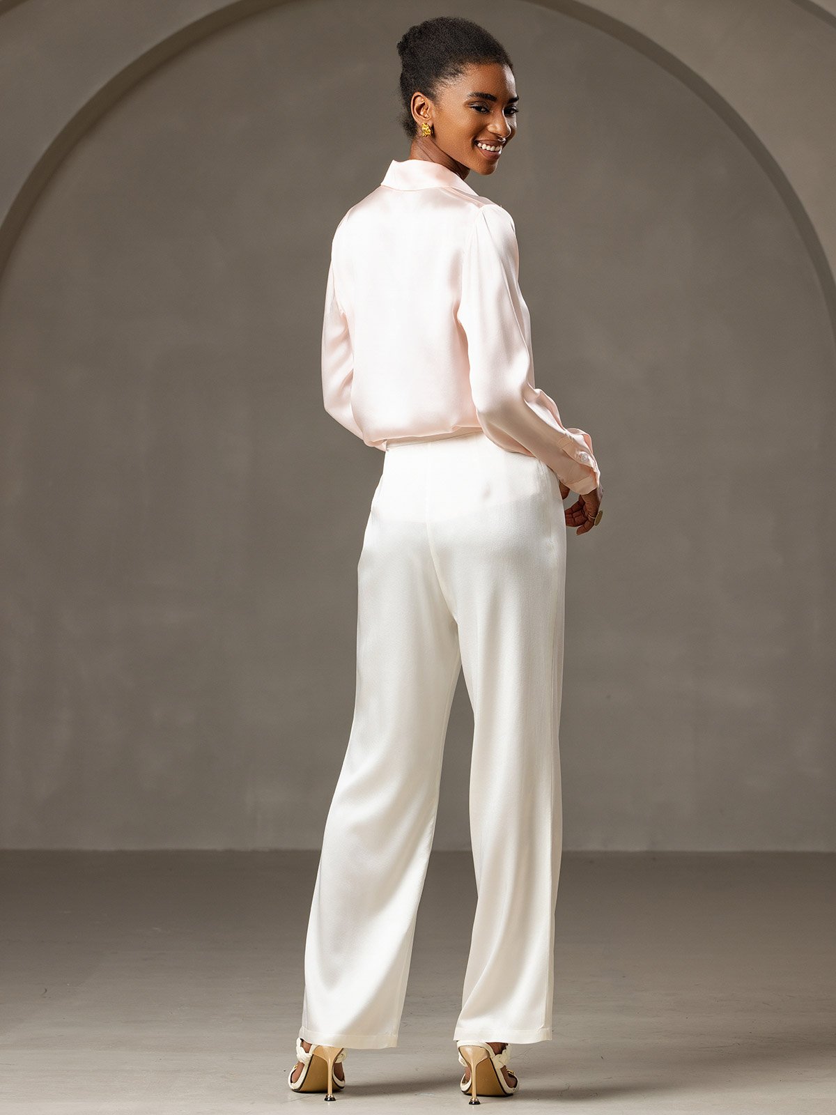 [Vit] SilkSilky-SE 19Momme Silke Womens Pants 005