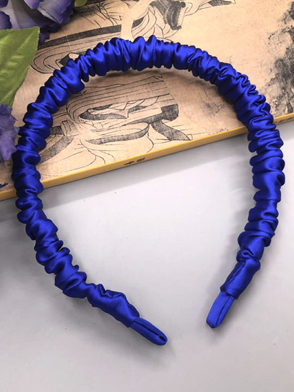 [Blå] SilkSilky-SE 19Momme Rent Silke Scrunchie 003