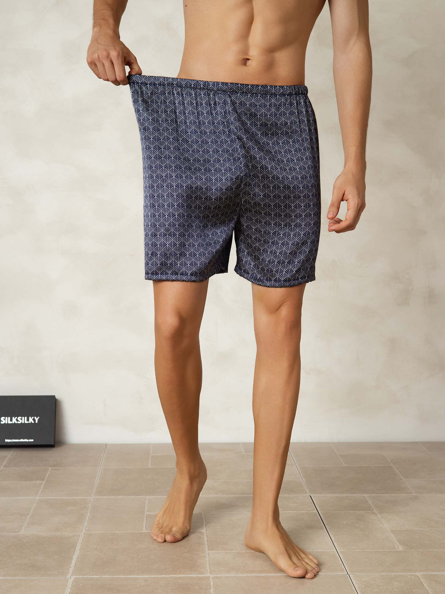 [Marin Ginkgo] SilkSilky-SE Rent Silke Mens Sleep Bottoms 003