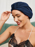 SilkSilky SE Rent Silke Sleep Cap Mörkblå 001