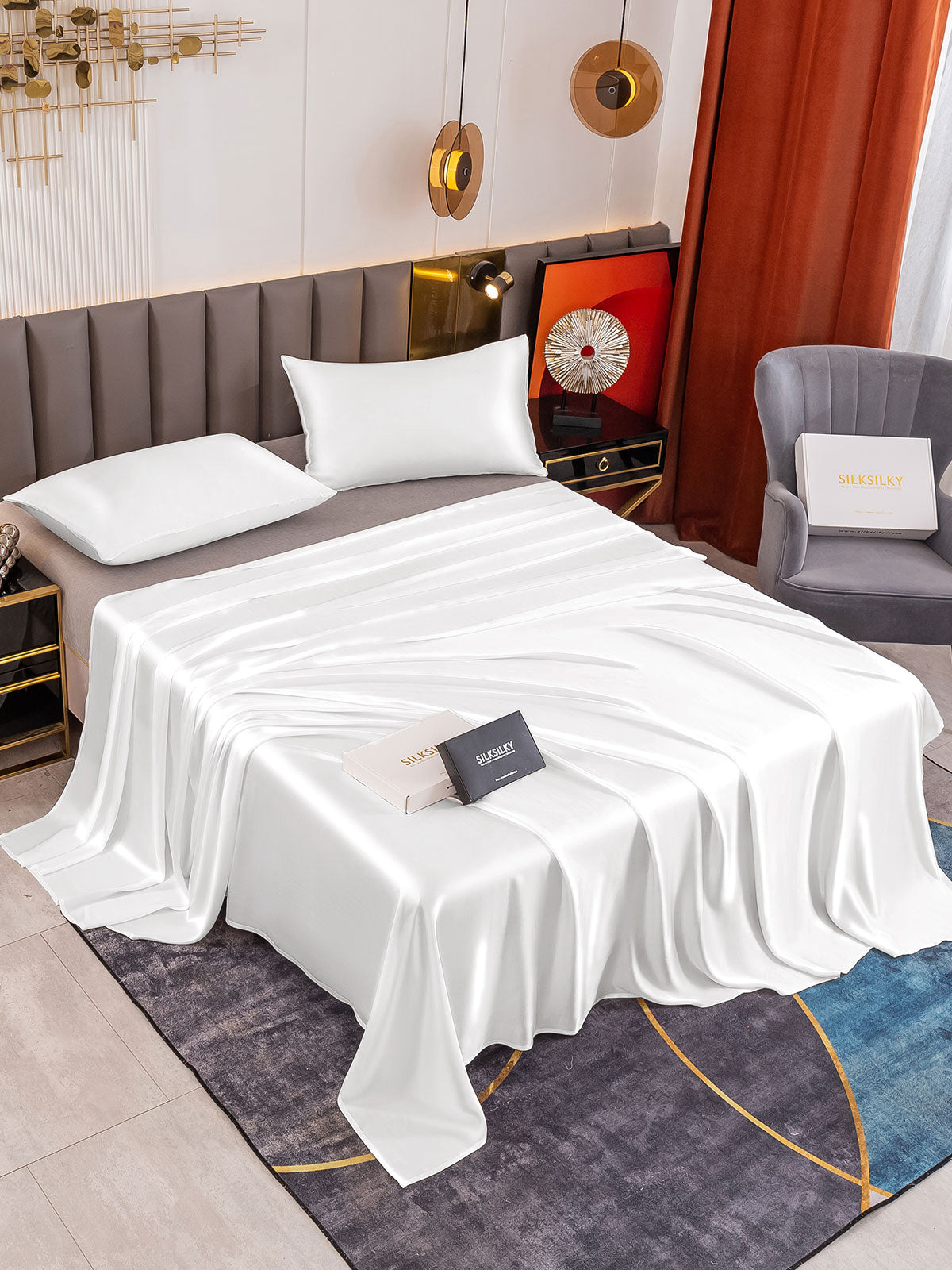 [Vit] SilkSilky-SE 19Momme Rent Silke Bedding Set 001