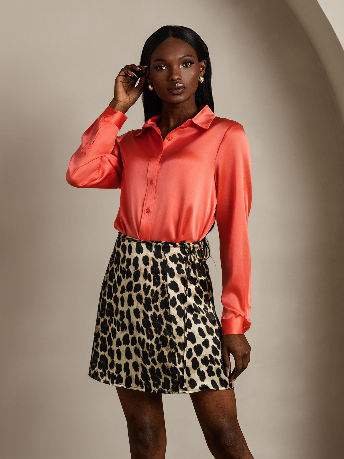 [Leopard] SilkSilky-SE Rent Silke Skirt 008,