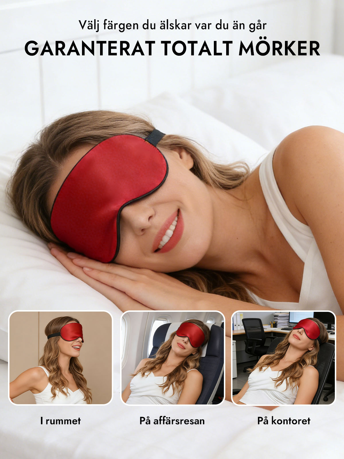 [Röd] SilkSilky-SE Ögonmask 006