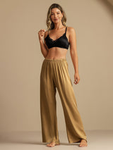 [Tan] SilkSilky-SE 19Momme Women's Sleep Pants 006