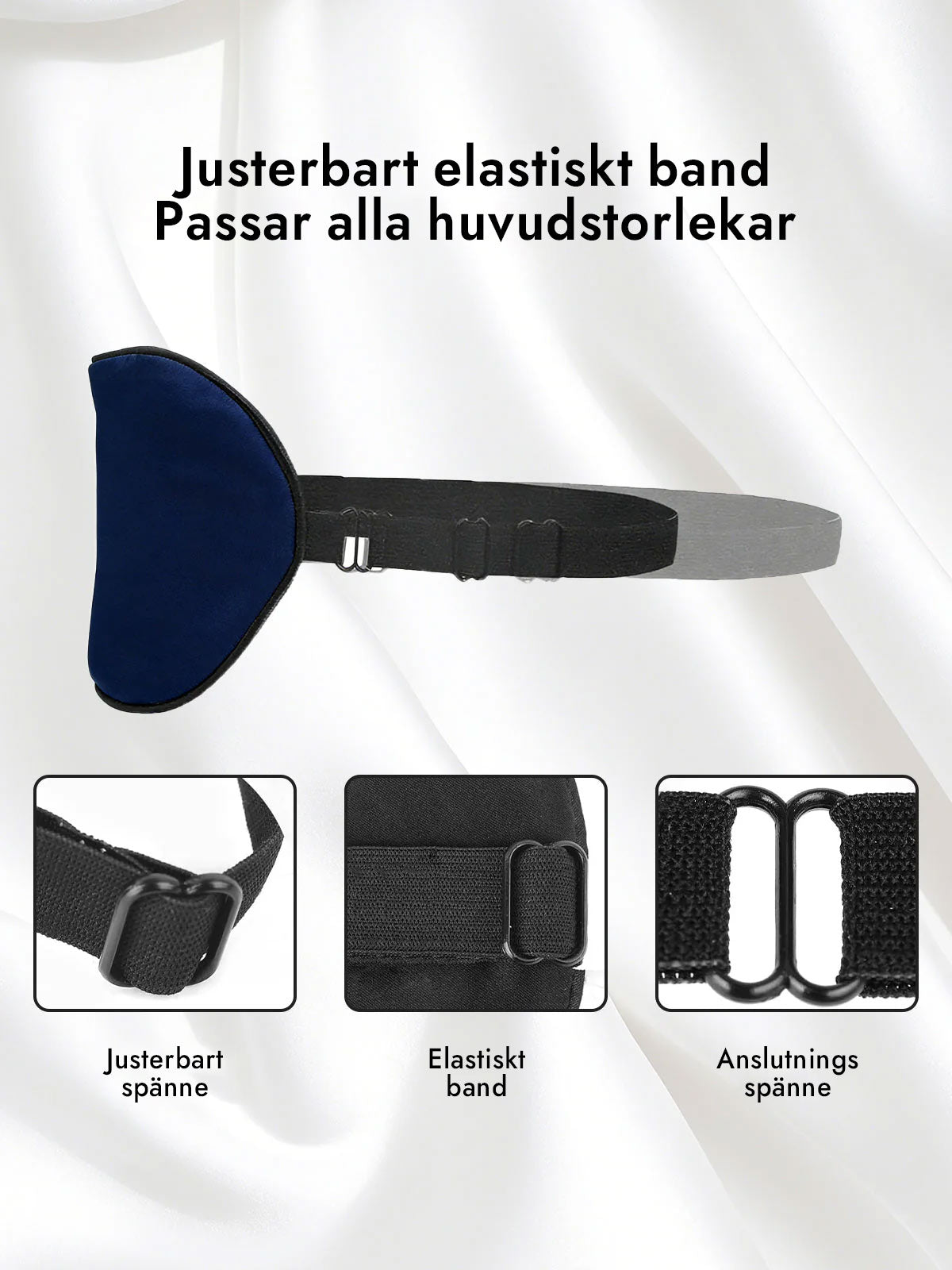 [Mörkblå] SilkSilky-SE Ögonmask 004