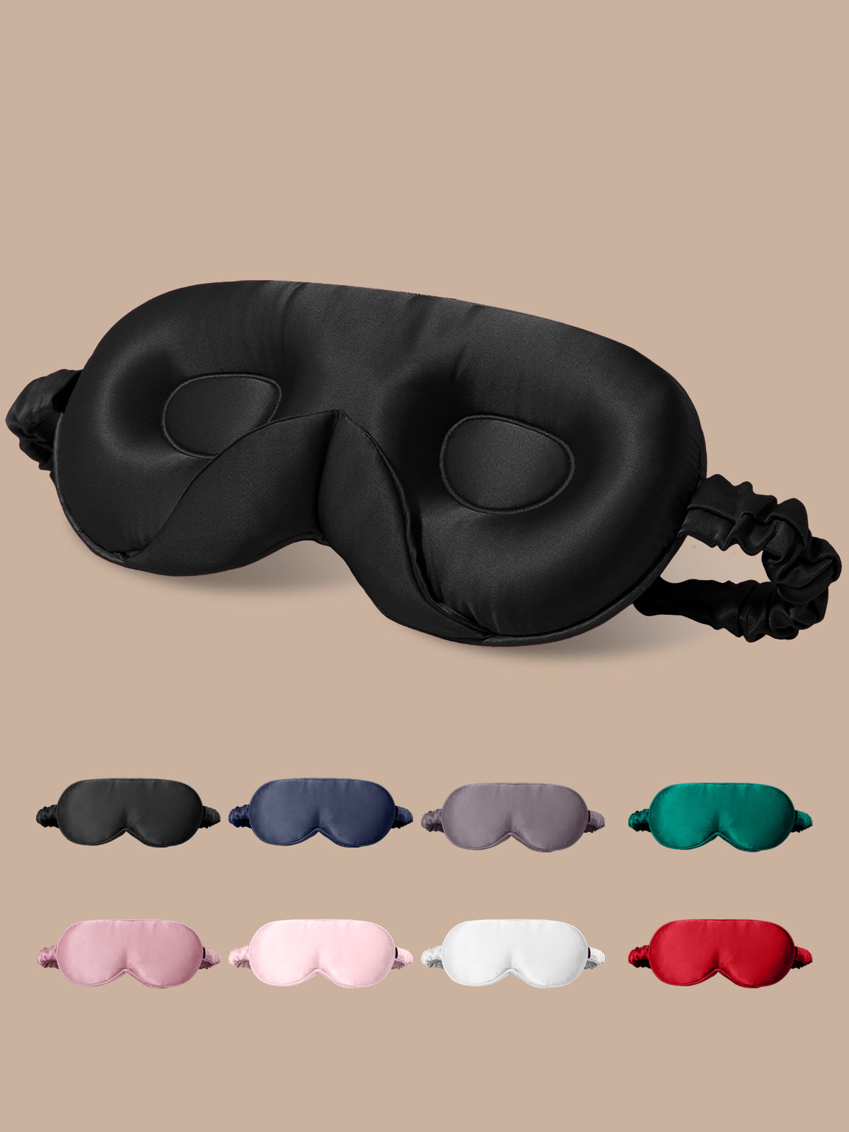[Svart] SilkSilky-SE Rent Silke Eye Mask 001