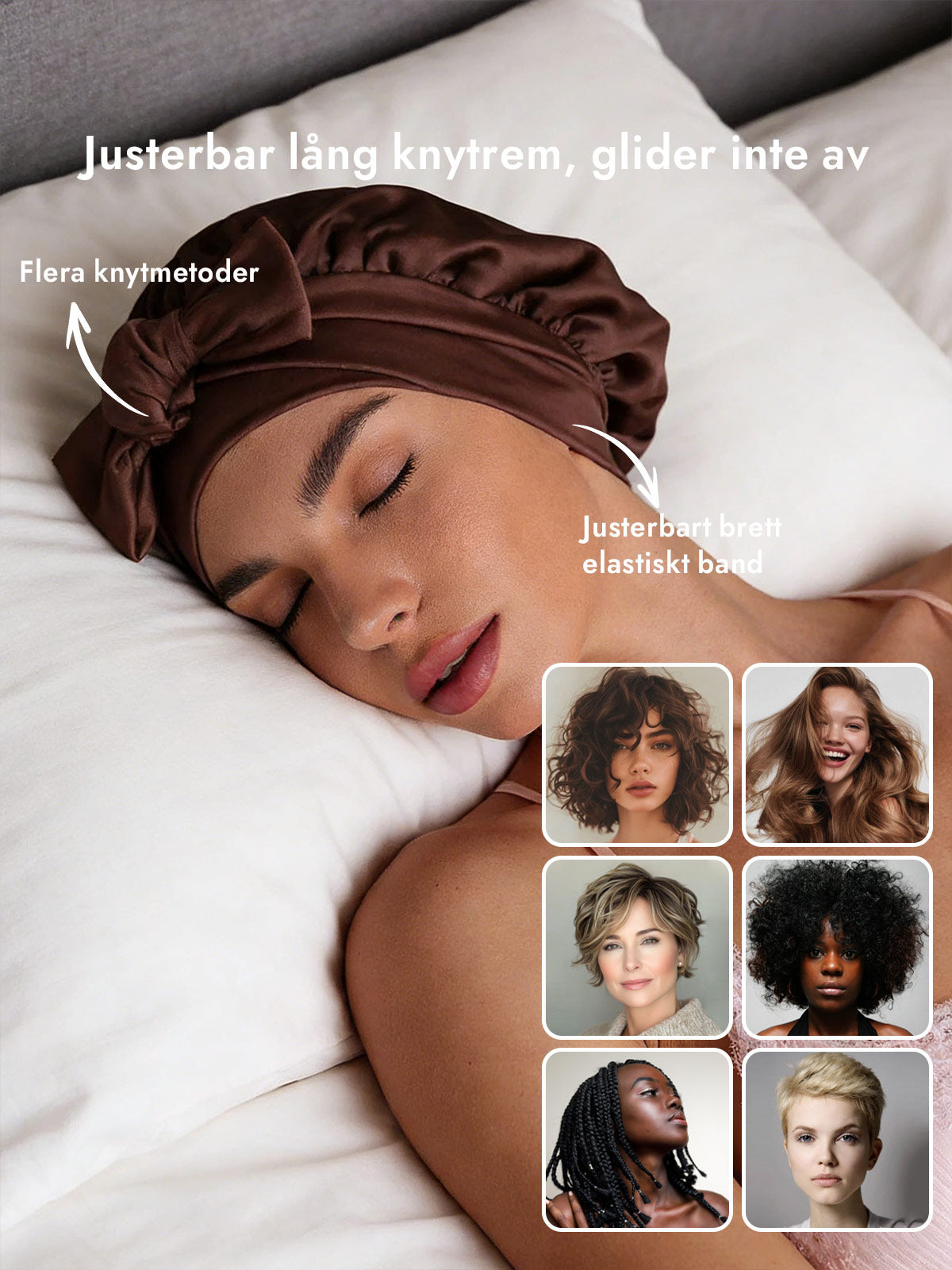 [Kaffe] SilkSilky-SE Rent Silke Sleep Cap 004