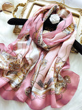 SilkSilky SE Rent Silke Scarf Rosa 003