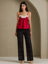 [Vin] SilkSilky-SE Spaghetti Strap V Neck Cami Toppar 005